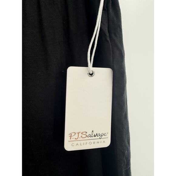 PJ Salvage Women's Basic Open Leg Lounge Pants Black Size Medium W/tag *READ - Picture 5 of 13